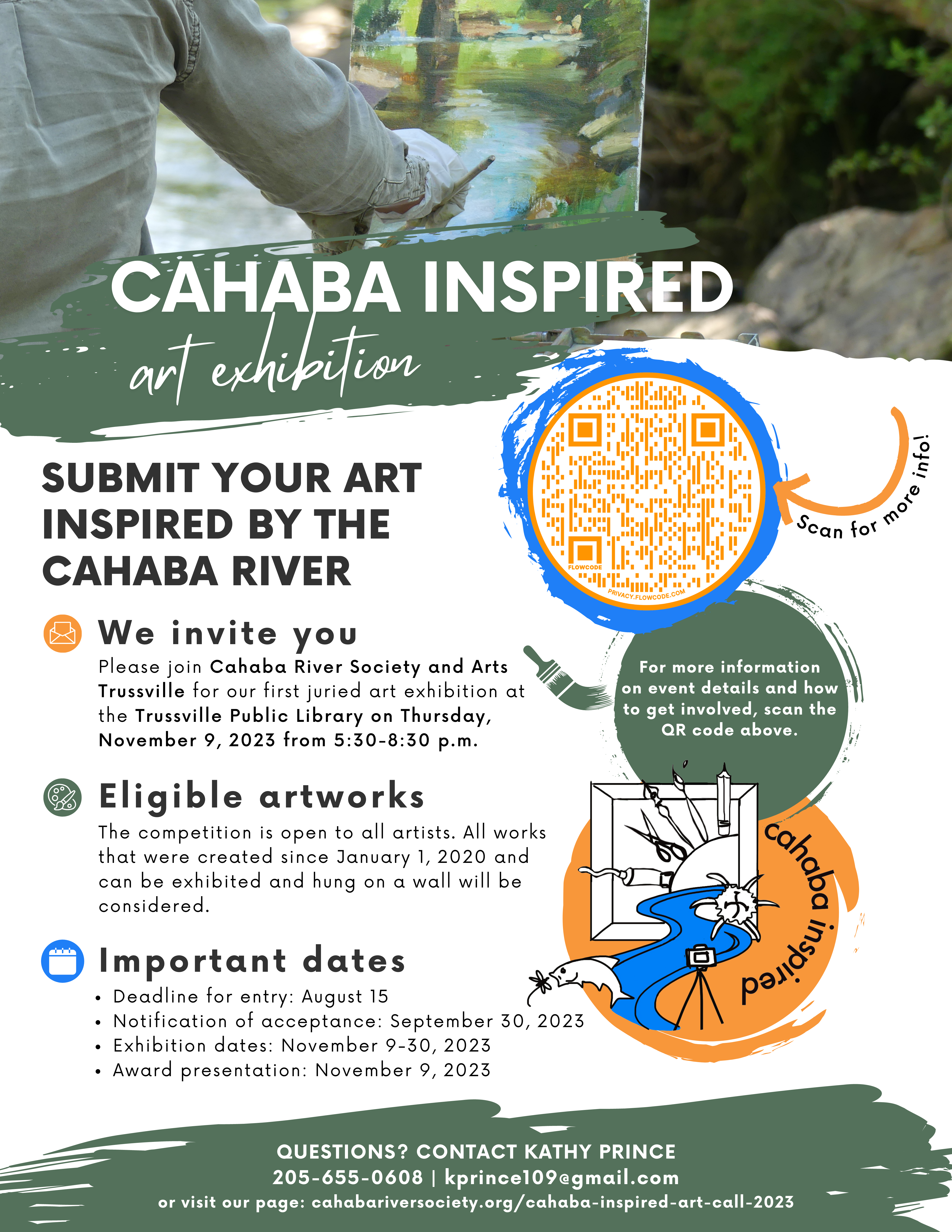Invitation to Artists: Cahaba-inspired art sought for juried art show in November 2023